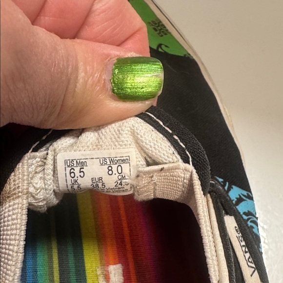 Vans Classic Slip-On Patchwork Floral Zebra Crayola Sneakers - Multicolor - Picture 8 of 8